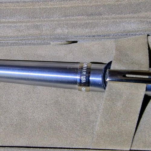 Sheaffer Prelude White Dot ballpoint pen in chrome, like new, boxed