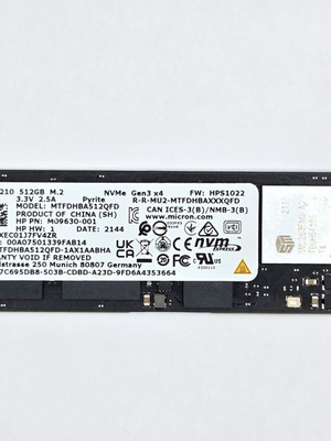 Micron 512GB NVMe M.2 2210 Gen3x4 SSD σαν καινούργιο