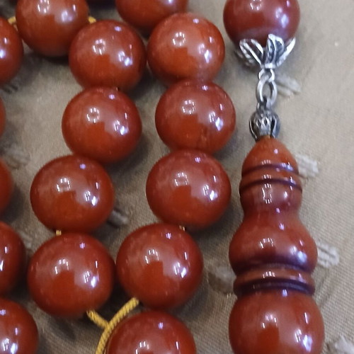 Mastic Worry Beads used with silver elements
