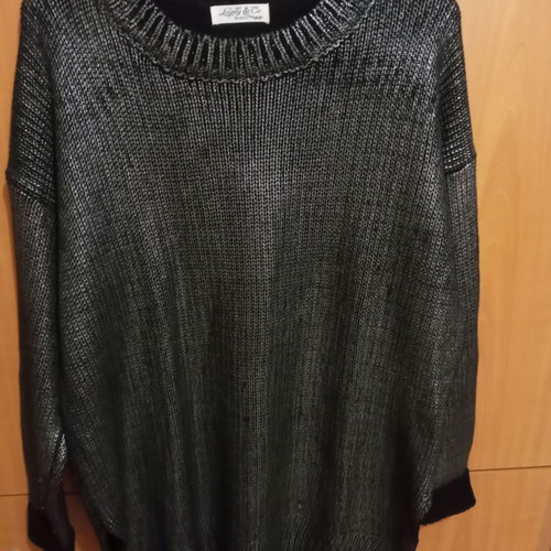 Silver long blouse used, size M