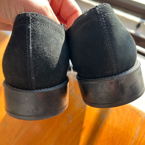 Tod's men's black suede shoes used, size 10 (44-45)
