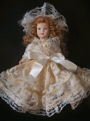 Vintage small doll new for decoration