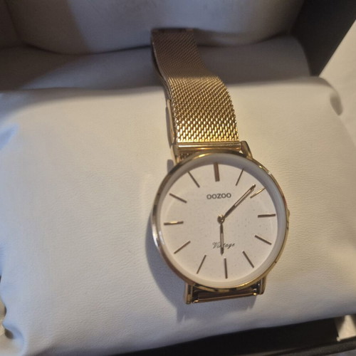 Oozoo wristwatch, gold color, women's
