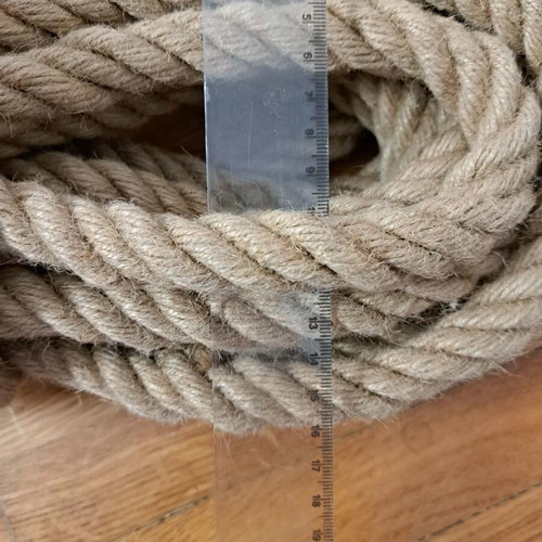 Jute Rope 20mm 12 Meters New for Crafts and Construction