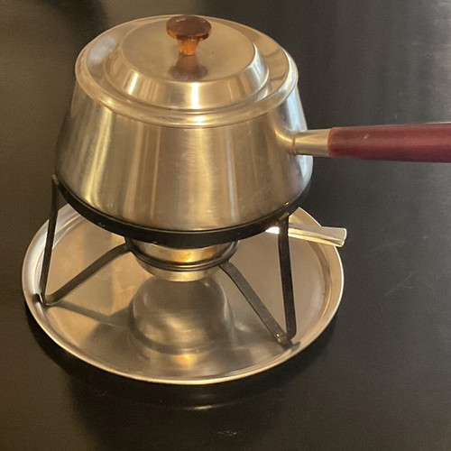 Alessi fondue set like new with 12 forks