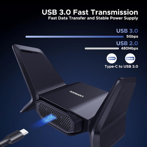 Ugreen BE6500 WiFi 7 Dongle adapter for desktop computer new
