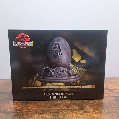 Jurassic Park Replica Egg & John Hammond Cane Set new 30th Anniversary