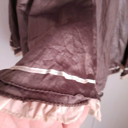 Mat Fashion skirt used, brown, waist 50 cm, size XL