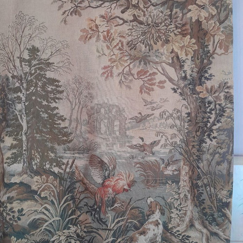 Tapestry Jp Paris Verdure like new, French workshop nature scene