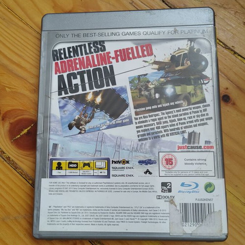 Just Cause 2 PS3 game used, complete with manual