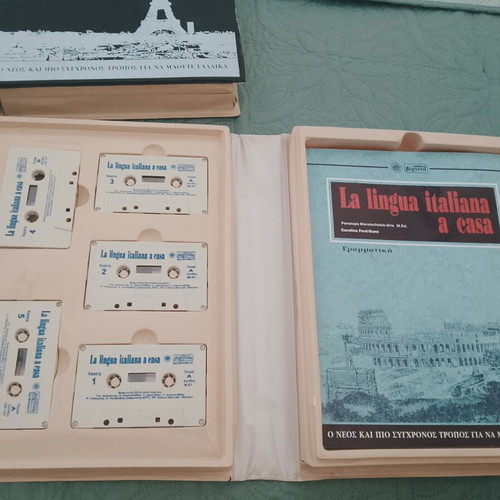 Full Set Italian Language Learning with Cassettes and Books new