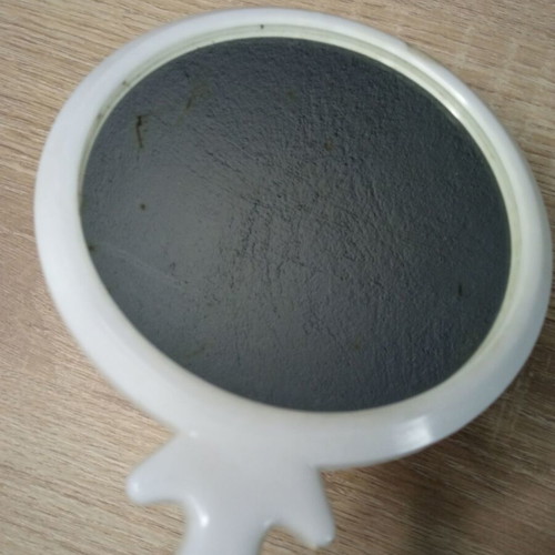 Vintage children's mirror used with marks, 26 cm