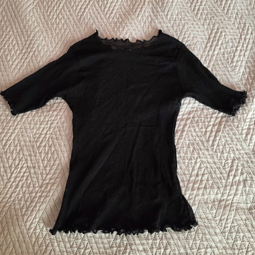 See-through top like new, black, size XS