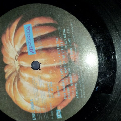 Helloween Pink Bubbles Go Ape vinyl record, 1991 EMI metal