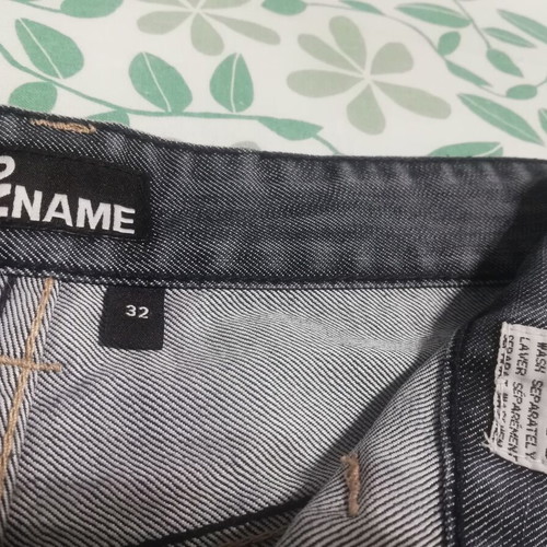 No Name bermuda shorts new, gray and blue, size L