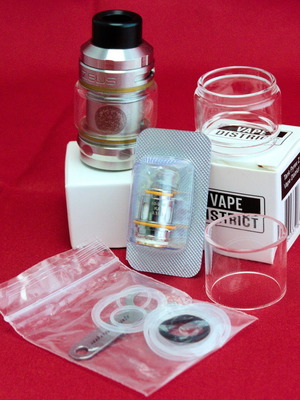Geek Vape Zeus Sub Ohm Ατμοποιητής Ηλεκτρονικού Τσιγάρου 5ml 26mm Ασημί σαν καινούργιο