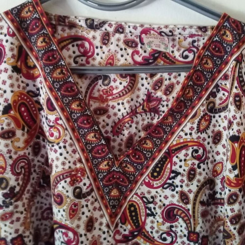Swarna summer blouse used, brown, size L
