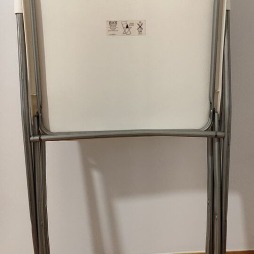 IKEA Jeff folding chairs set of two, like new, white plastic seat