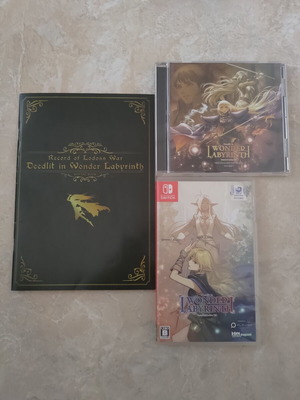 Record of Lodoss War Deedlit in Wonder Labyrinth Nintendo Switch game like new with artbook and OST CD