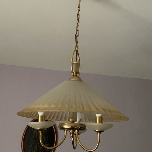 Glass ceiling lights used, pack of 3 for living room and bedroom