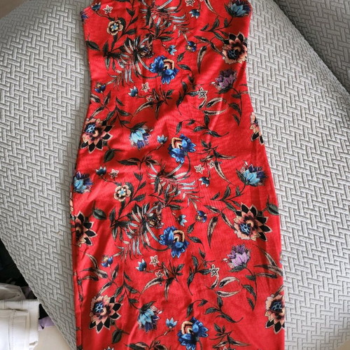 Zara slim dress S used, multicolored