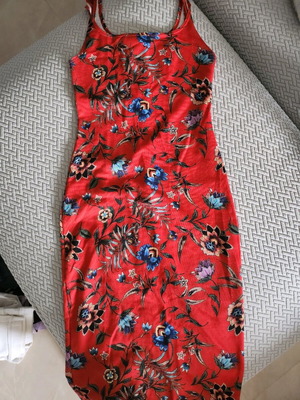 Zara slim dress S used, multicolored