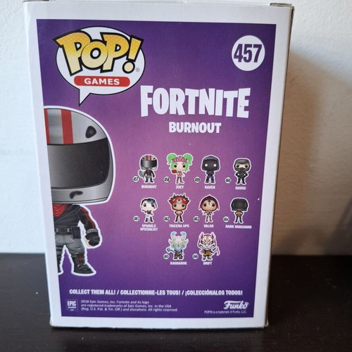 Funko Pop! Games Fortnite 457 Burnout vinyl figure like new