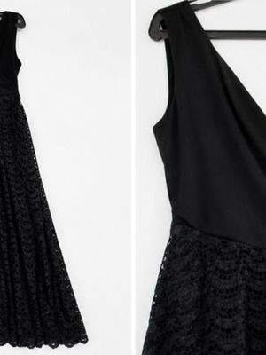 Zoe evening dress, black, size L