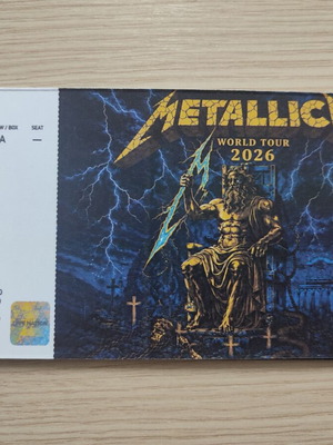 Metallica Hard Copy Athens 09.05.2026, 2 Pieces New