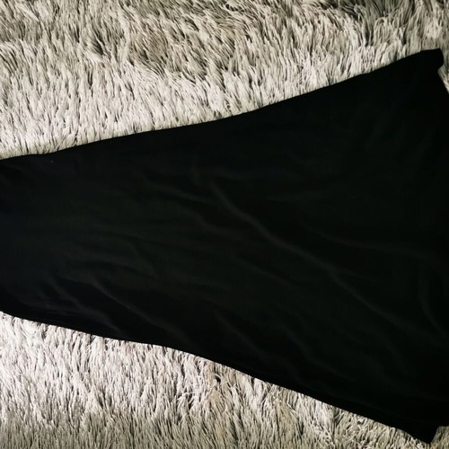 Black long wool skirt like new with elastic waist
