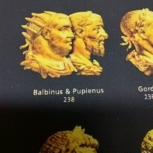 Roman Emperors canvas new, size A3 30x40 cm