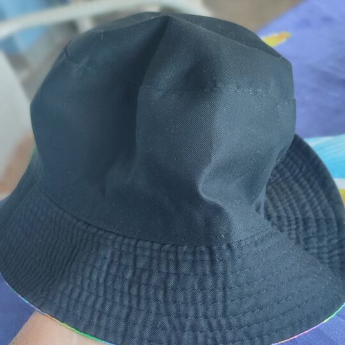 Tie-Dye Psychedelic Mushroom Bucket Hat reversible, like new