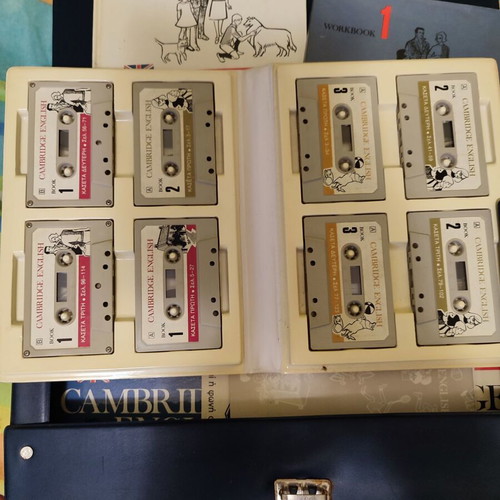English Method Suitcase used with Books and Cassettes