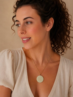 Mint Green Oreo Cookie Pendant with Polymer Clay