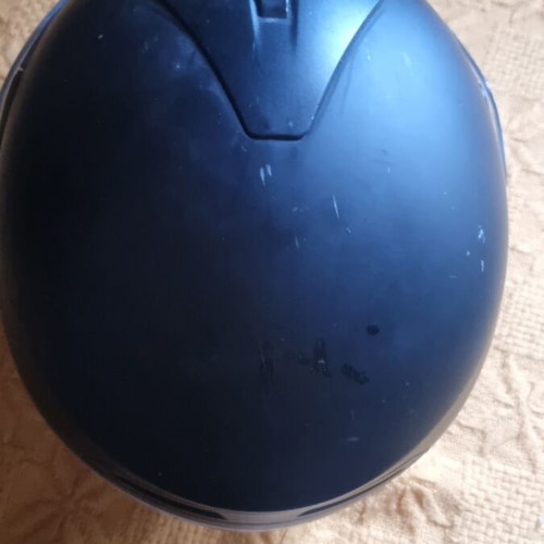 Full face helmet used, medium size, with integrated sunglasses