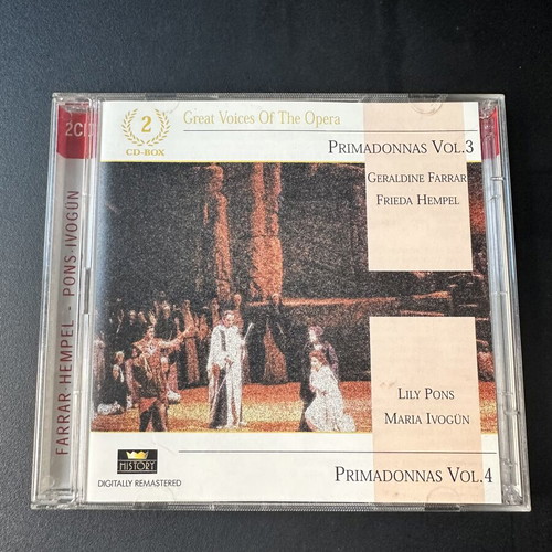 Great Voices of the Opera Primadonnas Vol. 3 & 4 2 CD set
