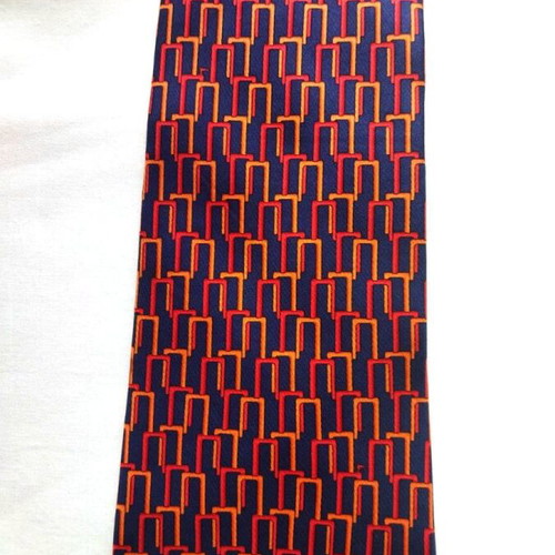 Trussardi 100% silk tie like new, multicolor vintage