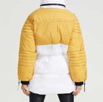 P.E Nation Full Court Jacket used women's winter parka white and yellow