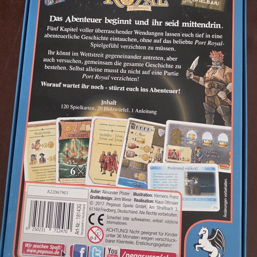 Port Royale expansion The adventure begins in German, like new