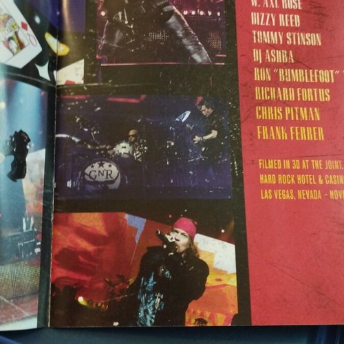 Guns N' Roses Appetite For Democracy 3D Blu Ray like new, metal