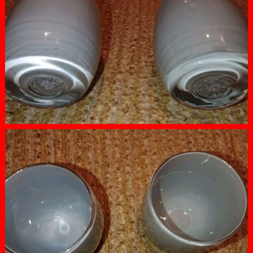 Glassybaby glass candlesticks like new, set of two