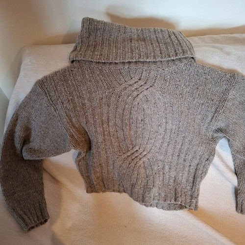 Daisy Street gray wool sweater with long turtleneck like new