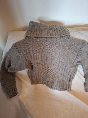 Daisy Street gray wool sweater with long turtleneck like new