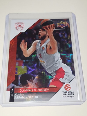 Kostas Papanikolaou Rainbow Card 2017-18 Upper Deck Euroleague like new