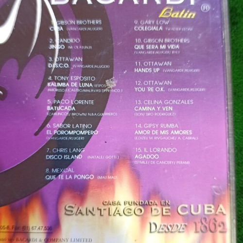 Bacardi Latin CD released in 1998