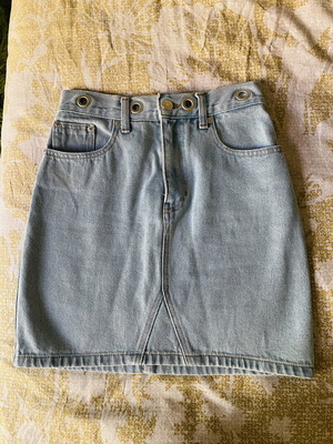 Denim skirt No Thinkin like new, blue, size XXS