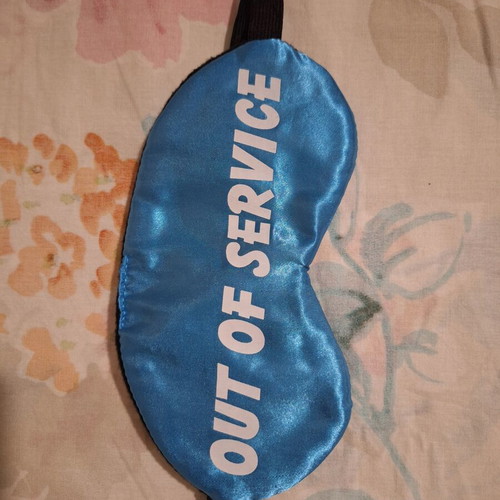 Sleep mask new, light blue color