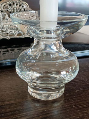 Small crystal vintage candlestick like new