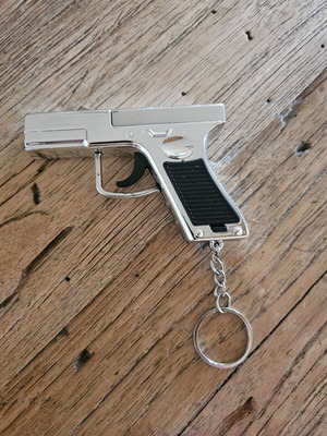 Keychain with flashlight, whistle and laser new