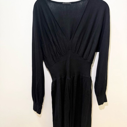 Sisley black mini dress used, size small with elastic fit